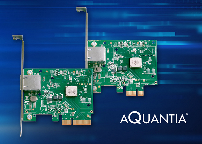 В пять раз быстрее по той же проводке: сетевые адаптеры Aquantia AQtion поддерживают Multi-Gig Ethernet